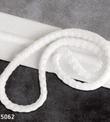 Λάστιχο Μέσης με Ενσωματωμένο Κορδόνι 4cm 100% Polyester Λευκό