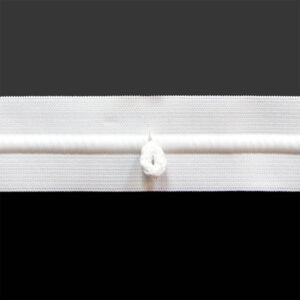 Λάστιχο Μέσης με Ενσωματωμένο Κορδόνι 4cm 100% Polyester Λευκό - Image 2